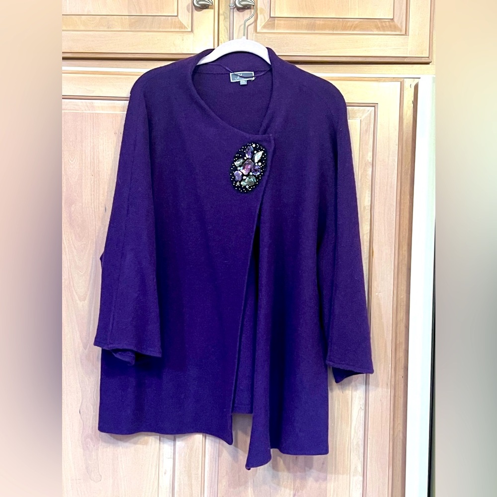 EMBELLISHED JM COLLECTION CARDIGAN WOMEN’S SIZE XXL